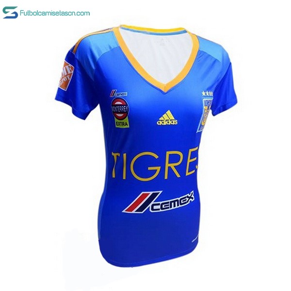 Camiseta Tigres UANL Mujer 2ª 2017/18